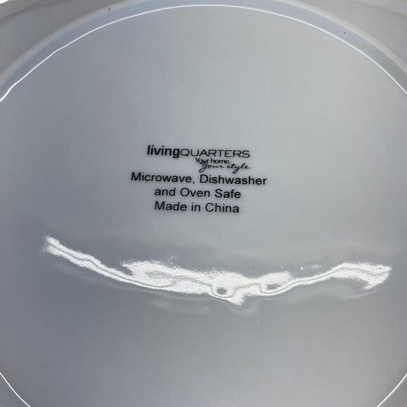 Livingquarters Set Of 4 Square Holiday Cardinal Plates 8.5" Microwave & Dishwash - Picture 6 of 6